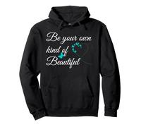 Be Your Own Kind of Beautiful Sign Heart Teal Butterfly Blue Sudadera con Capucha