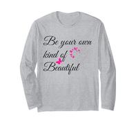 Be Your Own Kind of Beautiful Sign Hot Pink Heart Butterfly Manga Larga