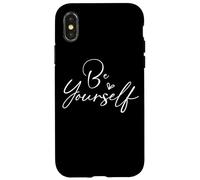 Be Yourself - Cita inspiradora tipografía Carcasa para iPhone X/XS