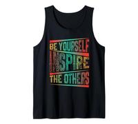 Be Yourself Inspire The Others Cita de tipografía Motivacional Camiseta sin Mangas