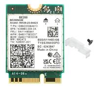 BE200NGW Tarjeta inalámbrica WiFi 7, M.2 NGFF, Tri-Band 9300Mbps, BT5.4, adaptador de red no compatible con AMD para Windows 10/11