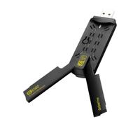 BE6500Mbps - Adaptador Wi-Fi 7 USB para PC fijo portátil, Tribanda 6 GHz + 5 GHz + 2,4 GHz tarjeta de red USB receptor, antena Wi-Fi de largo alcance para Windows 11/10