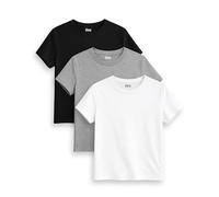 BEA Pack de 3 Camisetas Mujer | Camisetas de Manga Corta para Mujer, Corte Regular Holgado, 100% Algodón Supersuave de Gramaje Medio, Azul Marino, Arena, Salvia (Pack de 3), XXL