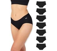 BEA Pack de 7 Bragas de Mujer de Bambú de Cintura Media - Ropa Interior de Mujer Supersuave, de Cobertura Total y Transpirable