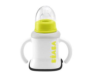 Béaba 913384 - Taza de aprendizaje evolutiva, 3 en 1, blanco y neón