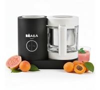 BÉABA, Babycook Neo, Robot de Cocina 6 en 1 Para Bebés, Negro | Fabricado en Francia, Bol de Cristal y Cuenco Inox, Cocción al Vapor Rápida y Suave, Ideal Potitos Caseros