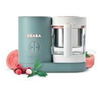 BÉABA Babycook Neo, Robot de cocina infantil, tritura, cocina y cuece al vapor, Rápido en 15 minutos, Recipiente de vidrio y cesta de acero inoxidable, Para Bebés y Niños, Verde (Eucalyptus)