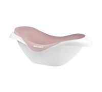 BÉABA Bañera para Bebé, Antideslizante y Cómoda, Ergonómica y Multifunción, Material Suave, Tapón de vaciado, Camélé'O, Fabricada en Francia, Rosa