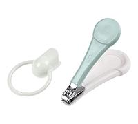 BÉABA - Béaba Cortaúñas para Bebés y Niños, Tijeras para uñas y manicura, Asa Ancha y Ergonómica, Azul