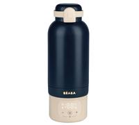 BÉABA, Bib’Nomad, Calientabiberones Portátil 500 ml, Inox 316L | Menos de 2 min, 37-55 °C + 70 °C, batería USB-C, base extraíble, inox 316L, para agua y leche, 500 ml