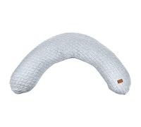 Béaba, Big Flopsy, Almohada de Lactancia, Almohada de Maternidad/Embarazo, Adecuada para Dormir/amamantar, Apoyo, Relajación y Confort Óptimo, Flor de algodón, Gris Chiné