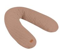 BÉABA, Big Flopsy, Cojín Lactancia/Embarazo, Almohada Maternidad, Multifunción, Ideal para Dormir/Lactar, Soporte, Relajación y Confort Óptimo, Sueño Tranquilo, Flor de Algodón, Oekotex, Cacao