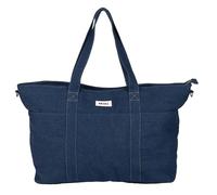 Béaba, Bolsa Cambiador Madrid XXL- 44L, Tote Bag de Gran Capacidad, Bolsa Cambiador Mamá Papá con 11 Bolsillos, Bolsillo Isotérmico, Enganche para Carrito Integrado, Cambiador Acolchado, Denim