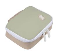 Beaba, bolsa isotérmica para comida, caja de almuerzo, caja de té, isotérmica, impermeable, etiqueta nombre, capacidad 2,7L, gran cremallera, efecto goma, faro, verde de gris