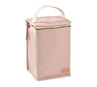 BEABA, Bolsa Isotérmica para Comida de Bebé, Gran Capacidad, Compartimento para Biberones, Funda Therma para comida Infantil, Plegable, Material Suave e Impermeable, Rosa