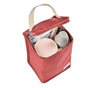 BÉABA Bolsa Isotérmica para Comida de Bebé, Gran Capacidad, Compartimento para Biberones, Funda Therma para comida Infantil, Plegable, Material Suave e Impermeable, Rojo (Terracota)