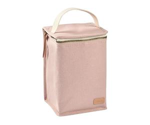 BEABA, Bolsa Isotérmica para Comida de Bebé, Gran Capacidad, Compartimento para Biberones, Funda Therma para comida Infantil, Plegable, Material Suave e Impermeable, Rosa