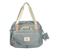 BÉABA, Bolso Cambiador bebé Genève, Multiples Bolsillos, Cambiador de Pañales, Bolsillo Delantero Extraíble, Bolsillo isotermico, Sistema Enganche Mosquetones, Verde Salvia