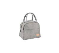 BÉABA - Bolsa térmica para comida de bebé/niños, para guardar caliente/fresco, gran capacidad, 5 L, tejido impermeable, bolsillo frontal, material suave, gris