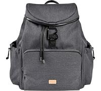 BÉABA, Bolso cambiador, Mochila cambiador, Gran capacidad 22 L, 13 bolsillos, Numerosos accesorios, Máxima comodidad, Impermeable, Bolsa Vancouver, Gris Oscuro