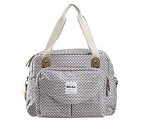 BÉABA - Bolso Carro bebé Genève II, Cambiador de Pañales Modulable, Gran Capacidad, Bolsillo Delantero Extraíble, Smart Colors Gris/Corail