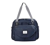 BÉABA - Bolso Carro bebé Genève II, Cambiador de Pañales Modulable, Gran Capacidad, Bolsillo Delantero Extraíble, Bleu