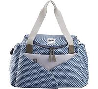 BÉABA Bolso de Pañales Sydney II, Con Colchón Cambiador para Bebé, Modulable, Gran capacidad, Múltiples compartimentos, Multifunción para Maternidad Hospital, Carrito, Viaje, Azul, 1 Unidad