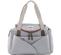 BÉABA Bolso de Pañales Sydney II, Con Colchón Cambiador para Bebé, Modulable, Gran capacidad, Múltiples compartimentos, Multifunción para Maternidad Hospital, Carrito, Viaje, Gris (Corail)