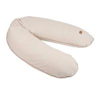 Beaba - Cojín de embarazo y lactancia, XXL, 180 cm, cojín multifuncional para maternidad, soporte para cuerpo entero, microbolas silenciosas, desenfundable y lavable, OekoTEX, French Terry, Almendra