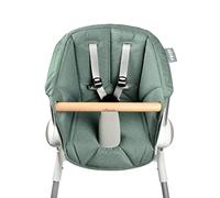Béaba, Cojin para trona de bebe Up & Down, Asiento textil, 6 meses a 3 años, Ultracómodo, fácil de mantener, Laurel