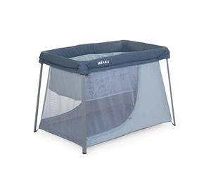 BÉABA, Cuna De Viaje 3 En 1, Moisés Para Bebé, Cama Auxiliar Y Parque, Evolutiva, Ligera, 6,8 Kg, Plegable, Compacta,Bolsa De Transporte Y Colchón Incluidos,Tejido Transpirable OekoTex,Gris Mineral