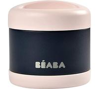 BÉABA Envase Conservación Alimentos Isotérmico, Para Bebés y Niños, 100% Hhermético, Inox, Mantiene el frío/calor durante más de 5h, Doble pared, 500 ml, Rosa/Azul
