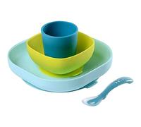 Béaba Kit de Comida de Silicona 4 piezas Blue