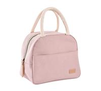 Béaba Lunchbox Bolsa térmica para Comida de Bebé y Niños, Lancheira Isotérmica, Para guardar caliente, fresco, Gran capacidad, 5 L, Tejido Impermeable, Bolsillo frontal, Material suave, Polvo rosa