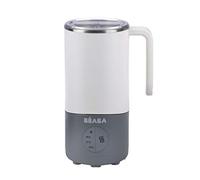 Béaba Milk Prep, máquina para hacer biberones y bebidas con leche, calentamiento rápido, leche en polvo, leche materna, leche de crecimiento, chocolate con leche, para bebés y niños, blanco y gris