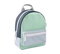 BEABA, Mochila Infantil, Ideal Guardería, 2 Bolsillos, Etiqueta Nombre, Efecto Chicle, Cremallera Grande, Asas Ajustables, Espalda Acolchada, Impermeable, Moderna, Fácil de limpiar, Faro Matcha Latte