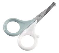 BÉABA Tijeras de Uñas para Niños y Bebés, Cortaúñas y manicura, Punta roma, Azul