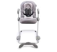 BÉABA Up & Down III, Hamaca para bebés y niños, Altura ajustable, Función balancín y 4 alturas diferentes, Unisex para niños, Ergonómica y segura, Gris