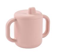 BÉABA, Vaso Aprendizaje Bebé, Función Biberón/Taza, 100% Silicona de, Asas Grandes, Fácil de Agarrar, Ergonómica, Boquilla Suave, Algodón de Azúcar