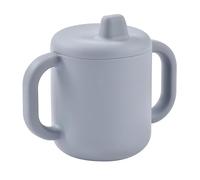 BÉABA, Vaso Aprendizaje Bebé, Función Biberón/Taza, 100% Silicona de Alta Calidad, Asas Grandes, Fácil de Agarrar, Ergonómica, Boquilla Suave, Guijarro