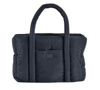 BÉABA, Bolso Cambiador para Bebé, Ultra práctico, 10 Bolsillos Interiores y Exteriores, Enganche Integrado para Cochecito, Cambiador Extraíble, Bolsa Aislante, Sac Paris Puffy, Gris Oscuro