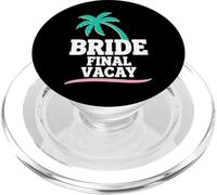 Beach Bachelorette Tropical Coastal Girls Trip Bride Squad PopSockets PopGrip para MagSafe