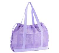 Beach Bag - Mesh PP, Foldable Sand-Resistant Carrier, Lightweight Travel Carryall | Beach Mesh Tote, Quick Dry Swim Organizer, Drawstring Pool Storage For Women Girls Vacation Travel Gym Shopping Toys