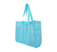 Beach Bag, Sandproof Waterproof Net Beach Bags, Adorable Camping Cruise Pouch, Large Toy Organizer Tote for Kids, Family Travel, Summer Vacation, Swimming, Green, Blue, Pink, , Se référer au