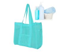Beach Bag, Sandproof Waterproof Net Beach Bags, Adorable Camping Cruise Pouch, Large Toy Organizer Tote for Kids, Family Travel, Summer Vacation, Swimming, Green, Blue, Pink, verde, Se référer au