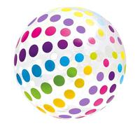 Beach Ball, Blow Up Inflatable Ball, 5.51x5.12x0.39 inches Rainbow Color Outdoor Toy for Pool, Lake, Birthday Water Games, Lightweight and Sturdy, Fun Summer Decoration