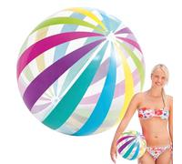 Beach Ball, Blow Up Rainbow, 5.51x5.12in Vibrant Water Game Toy, Lightweight Inflatable Pool, Lake Outdoor Easter for Birthday Party Activities, and