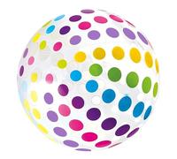 Beach Ball, Blow Up Rainbow, 5.51x5.12in Vibrant Water Game Toy, Lightweight Inflatable Pool, Lake Outdoor Easter for Birthday Party Activities, and