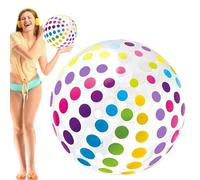 Beach Ball, Blow Up Rainbow Ball, 5.51x5.12in Water Games Toy, Colorful Pool Decoration, Inflatable Fun for Easter, Birthday Parties, Lake, Poolside, Outdoor Activities, Family