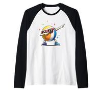 Beach Ball Dab Funny Summer Volleyball Sports Design Camiseta Manga Raglan